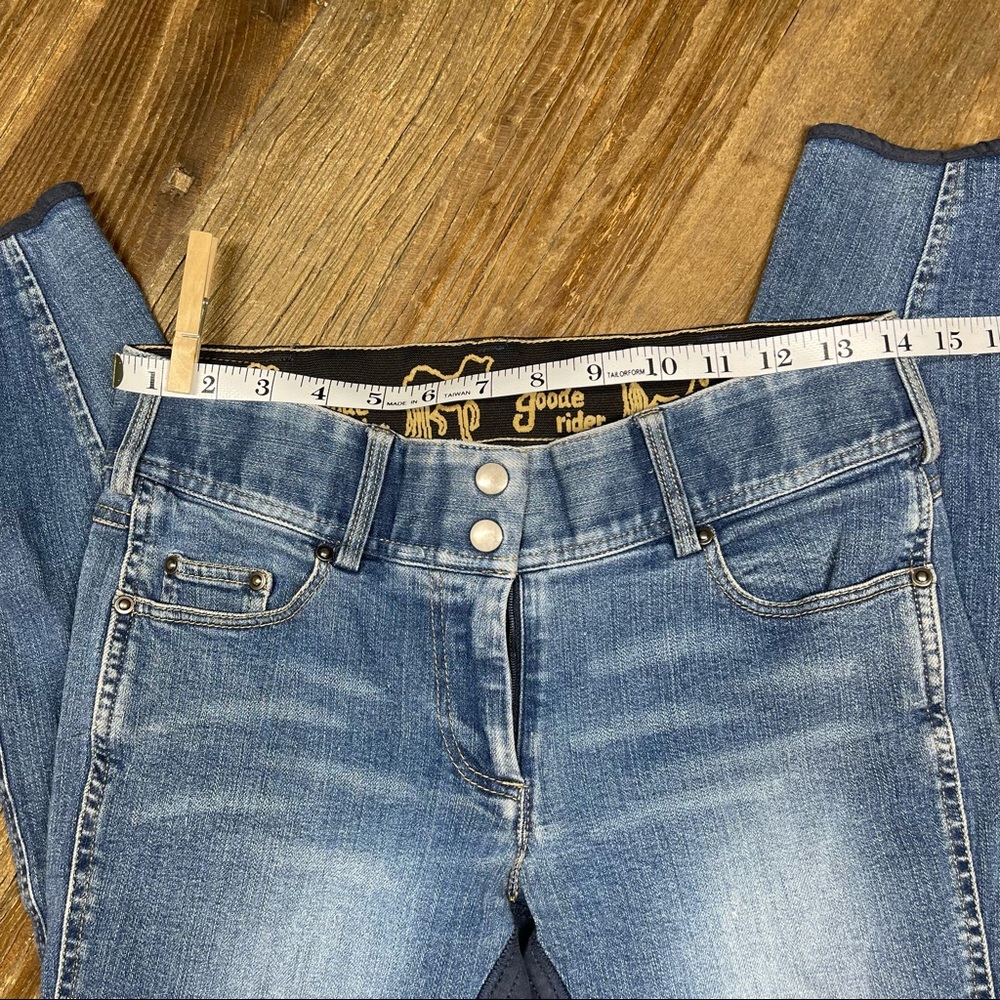 Goode Rider Full Seat Riding Jeans Size 28R - Picture 5 of 12
